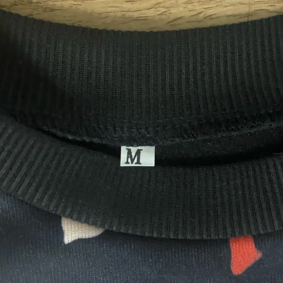 Jack Daniel’s Black & Cream Acid Wash Size Medium M Oversized Sweatshirt Sweater - Picture 4 of 7